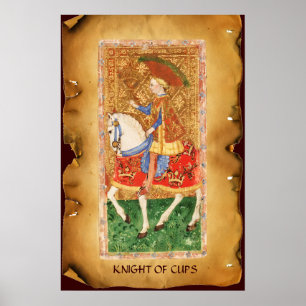ANTIQUE RENAISSANCE TAROTS / KNIGHT VON KUPPEN POSTER