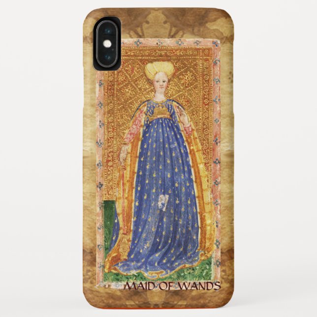 ANTIQUE RENAISSANCE TAROTS / MAID OF WANDS Case-Mate iPhone HÜLLE (Rückseite)