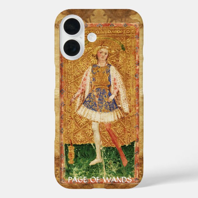 ANTIQUE RENAISSANCE TAROTS / SEITE DER WANDS iPhone 16 HÜLLE (Rückseite)