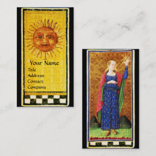 ANTIQUE RENAISSANCE TAROTS / SONNE UND STAR VISITENKARTE
