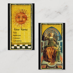ANTIQUE RENAISSANCE TAROTS / SONNE UND TEMPERANZ VISITENKARTE