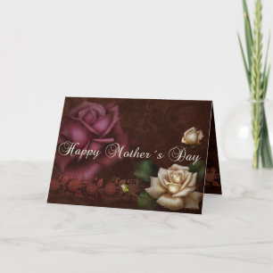 Antique Roses Mother´s Day Karte