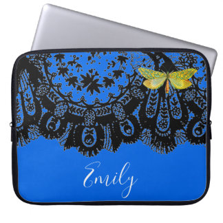 ANTIQUE SCHWARZE FLÄCHE IN BLUE NEOPRENE SLEEVE