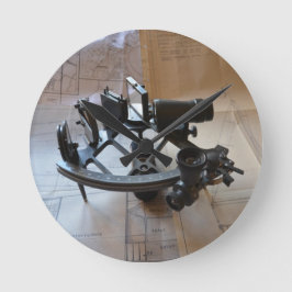 Antique Sextant Runde Wanduhr