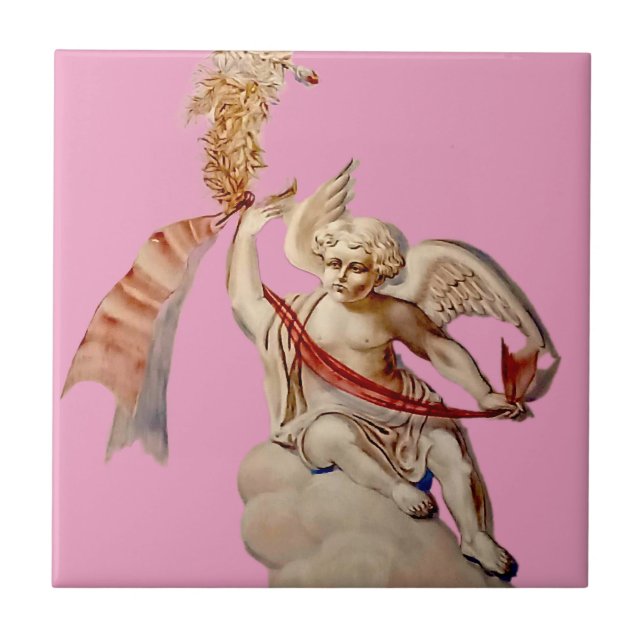 Antique Sky Angel Fliese (Vorderseite)