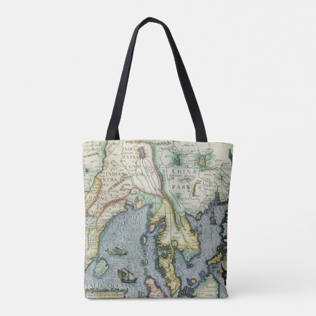 Antique Southeast Asian Map von Mercator / Hondius Tasche (Rückseite)