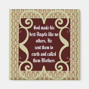 ANTIQUE STIL MOTHERS POEM MAGNET