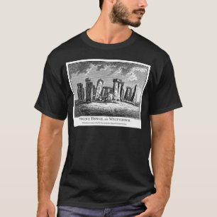 Antique Stonehenge Holzschnitt Stone Circle Gravur T-Shirt