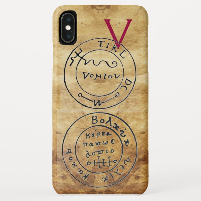 ANTIQUE TALISMAN / PIRATES TREASMAPS PARCHMENT Case-Mate iPhone HÜLLE (Rückseite)