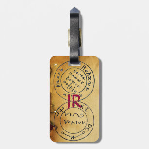 ANTIQUE TALISMAN / PIRATES TREASMAPS PARCHMENT GEPÄCKANHÄNGER