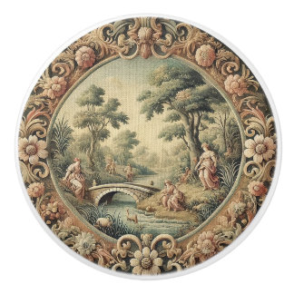 Antique Tapestry Design Dark Academia Keramikknauf