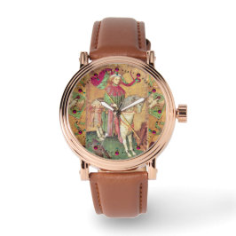 Antique Tarots / Deutsche Hofkarten / König der Fa Armbanduhr