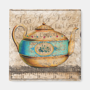 Antique Tea Pot Magnet