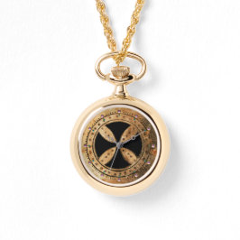 ANTIQUE TEMPARKROSS, schwarz Armbanduhr