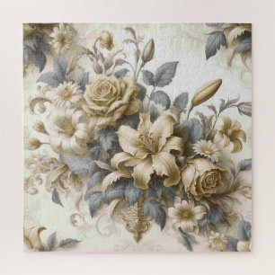 Antique Tinge Yellow Floral Perfektion