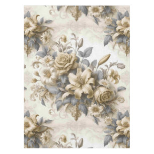 Antique Tinge Yellow Floral Perfektion Tischdecke