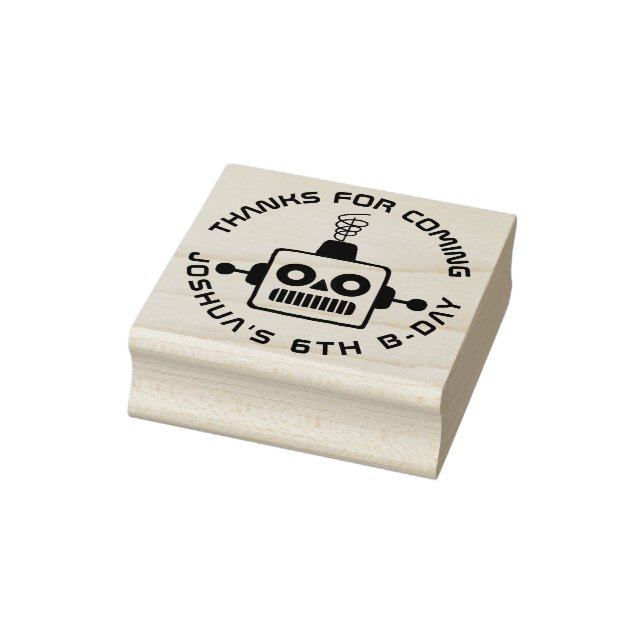 Antique Toy Robot Vielen Dank Gummistempel (Stempel)
