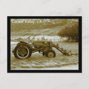 Antique Tracteur Carmel Valley, CA Carte postale