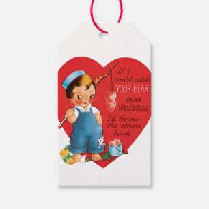 Antique Valentine Boy Heart Geschenkanhänger