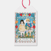 Antique Valentine Couple Herzstück