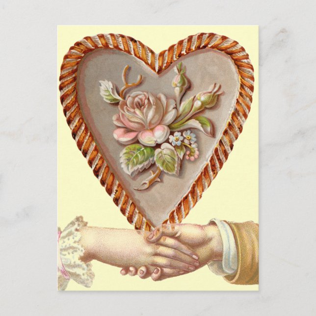 Antique Valentine Postkarte (Vorderseite)