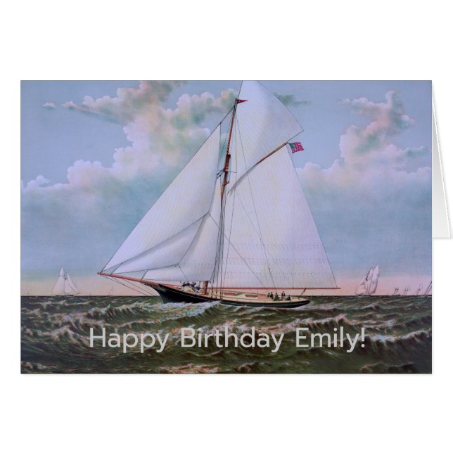 Antique voilier Sloop Yacht (Devant horizontal)