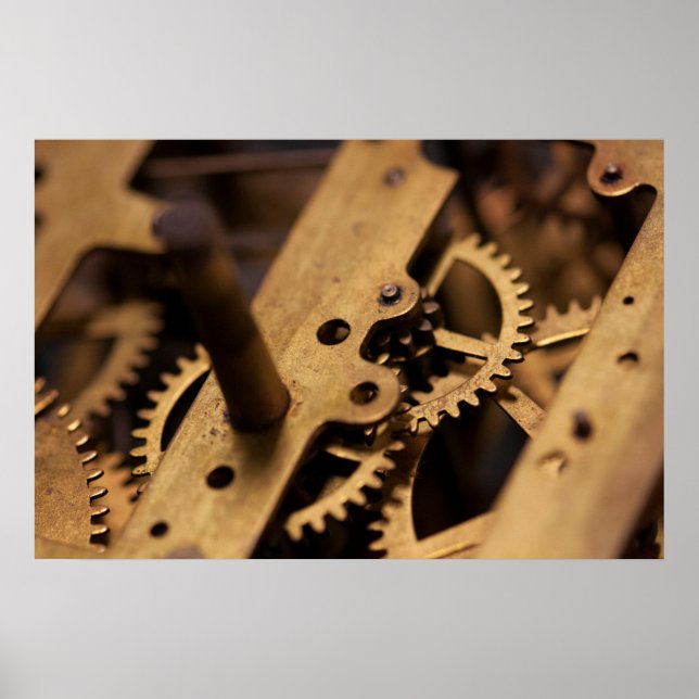 Antique Watch Internal Parts Poster (Vorne)