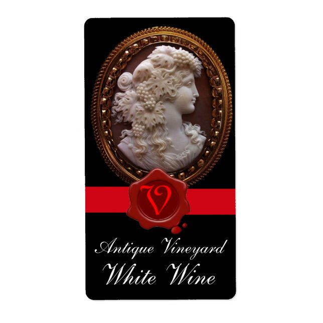 ANTIQUE WEINLADY GRAPEN ROTES WAX SIEGEL MONOGRAM (Vorne)