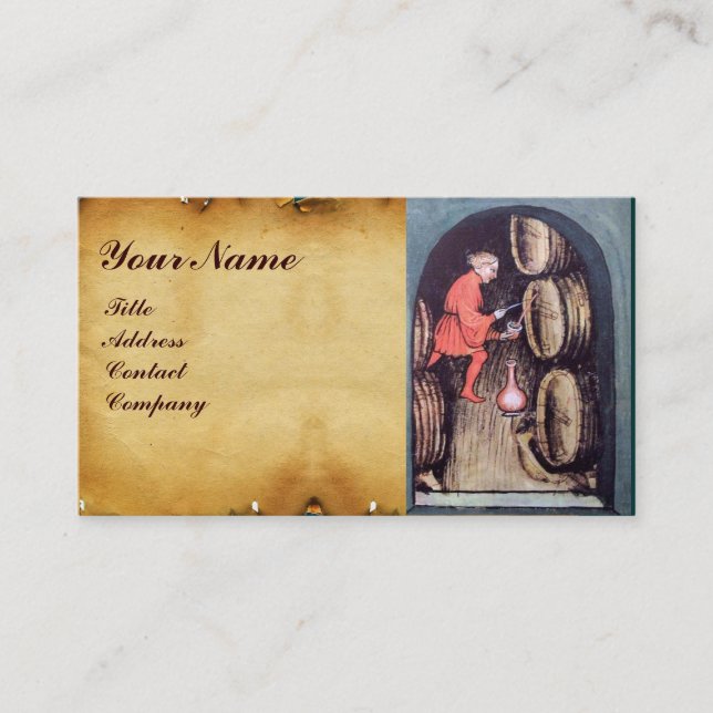ANTIQUE WEINZELLARMONOGRAM VISITENKARTE (Vorderseite)