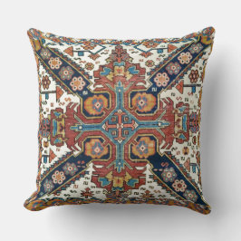 Antique Zeykhur Oriental Rug Design Throw Kissen