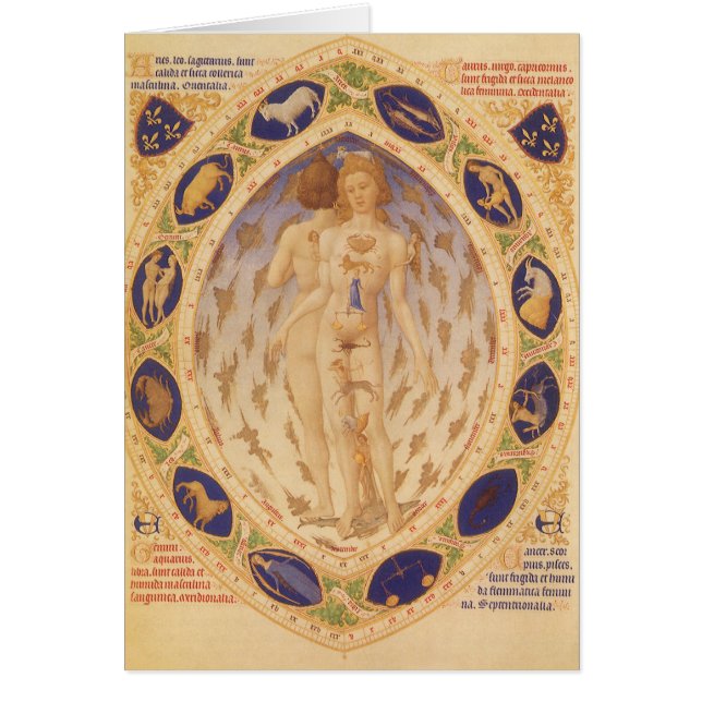 Antique Zodiaque céleste, Astrologie Vintage (Devant)