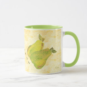 Antiqued Birnen-Tasse Tasse