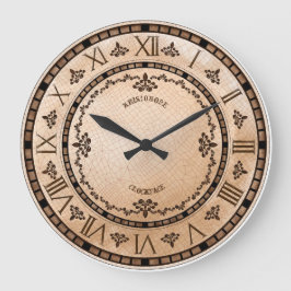 AntiQued Thru Time Große Wanduhr