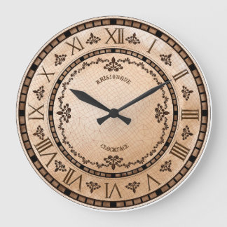 Antiquiert durch die Zeit Große Wanduhr