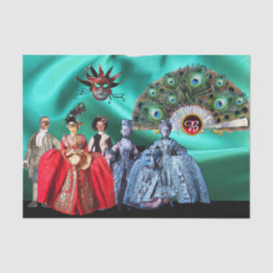 ANTIQUITALIENISCHE PUPPEN,MASQUERADE-PARTY-MASKEN SEIDENPAPIER