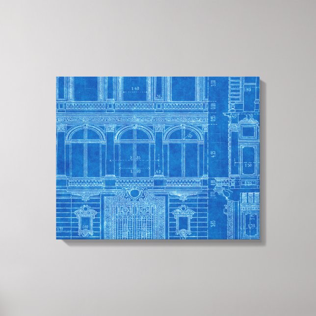 Antiquitäten "Gefühl Blue" druckt Leinwand Art (Vorderseite)