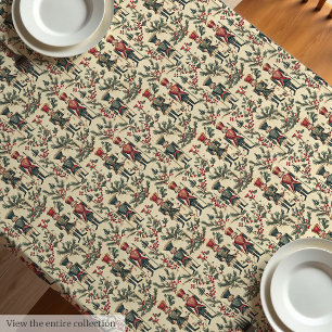 Antiquitäten-inspirierte Tischdecken, Vintage Nuss Tischdecke