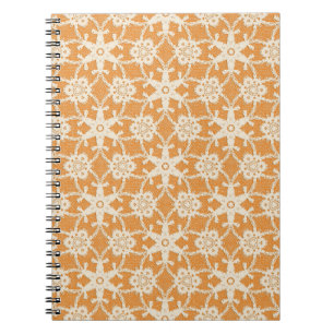 Antiquitäten - Orange und Creme Notizblock