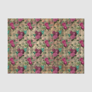 Antiquitäten Rosen Seidenpapier