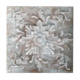 Antiquitäten Trent Floral Repro Imitat Relief Maj Fliese