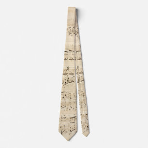 Antiquitätenblatt Musik Chopin Manuskript Krawatte