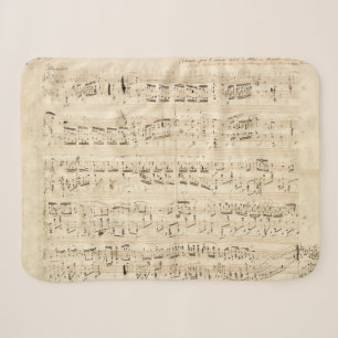 Antiquitätenblatt Musik Chopin Manuskript Sherpadecke