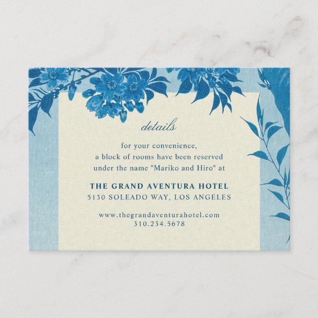 Antiquitätenblossom Begleitkarte (Vorderseite)