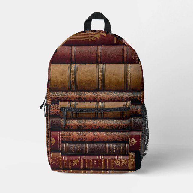 Antiquitätenbuch Bedruckter Rucksack (Vorderseite)