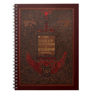 Antiquitätenbuchabdeckung Robin Hood Notizblock
