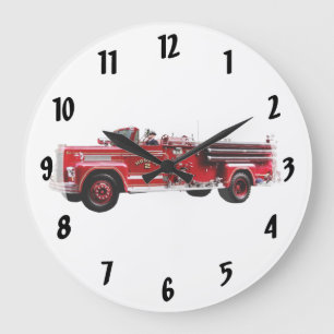 Antiquitätenfeuer-Motor Große Wanduhr