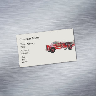 Antiquitätenfeuer-Motor Magnetische Visitenkarte