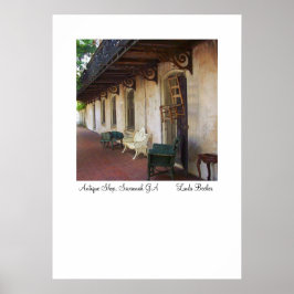 Antiquitätengeschäft Savannah GA Poster