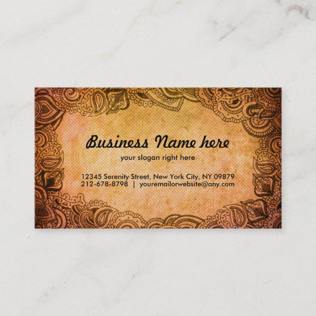 Antiquitätengeschäft-Visitenkarten Visitenkarte (Vorderseite)