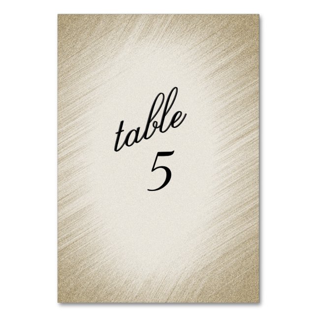 Antiquitätengoldene Tischnummer (Vorderseite)